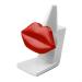 Xxxxw glasses holder stand glasses stung sunglasses holder lip beard shape home funny desk decor spectacle holding holder brainsters stand glasses case decorative gift (color name: lip)