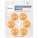 TIESTRA Shoe Deodorizer Balls 6 Pack-Reusable Shoe Fresheners-Fresh Scent for Sport Shoes Bags and Locker Orange/Citrus