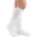 Collections Etc Men's Compression Trouser Socks Pair Firm 20-30 mmHg White Small - Made in The USA
