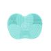 siduytin Universal Women Concealer Makeup Brush Cleaning Mat Home Dress Room Portable Nonslip Silicone Washing Pad Beauty Supplies Green