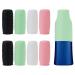 8 pieces of silicone bottle covers spout -safe bottle covers for the trip reusably usable travel Elastic shell for shampoo shower gel bottles (4 colors)