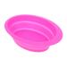 MAGICLULU Cleaning Pad Makeup Egg Brush Cleansing Pad Makeup Tools Silicon Brush Cleaner Silicone Cleaning Brush Makeup Scrubber Bowl Washers Cleaning Box Makeup Brush Silica Gel 14.5x11cm Rosy
