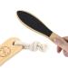 2-Pack Creative Footrest and Heel Filer - Wooden Pedicure Foot Scrubber & Foot Buffer for Smooth Feet - Buy Online on GoSupps.com