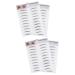 Angoily Artificial Eyebrow 4 Pcs 3d Eyebrow Stickers Makeup Eyebrow Transfer Soap Tin Imitation Eyebrow 6d Template Water Proof