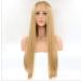 BGHJUE African Wig Yellow Long Straight Hair Hair Synthetic Lace Front Wigs For Black Women Soft Hair Heat Resistant Hair