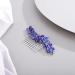 BERYUAN Blue Color Crystal Flowers Hair Comb Teardrop Rhinestone Hair Comb for Wedding Women and Girls Hair Comb Slide Bride Hair Accessories for Brides Bridemaids - Buy Online on GoSupps.com