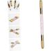 OHPHCALL Embroidery Pencil Eyebrow Pencil Double Sided Manual Pen Microblading Eyebrow Pen Pink Aluminum - Buy Online on GoSupps.com