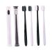 Healeved toothbrush with tooth toothbrush mouth cleaning tools toothbrush for children toothbrush travel toothbrush oral tool care brush travel 1 piece (1 Pack) black