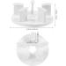 Baluue 2 Sets Nail Stand for Press On Nails Display Practice Art Fake Nail Holder Painting Nails Stand False Nail Designs for Home DIY Beginner Salon Supplies White - Buy Online on GoSupps.com