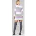 Zeta Ville Women's Maternity Stripes Knit Jumper Dress Tunic Top V-Neck - Lavender 8-10 - Buy Online on GoSupps.com