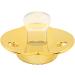 Alomejor Baby Pacifier - Curved Design 26 Letters Safe Materials Healthy Bling with Clips for 6-18 Months - Golden Color - Buy Online on GoSupps.com