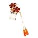 Ipetboom 1pc Hair Comb Women Hair Accessories Wedding Hair Clip Hair Jewels for Women Hair Retro Insert Comb Japanese Decor Agate Wedding Hair Decor Combs Pearl China Miss Copper