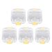 EXCEART 5Pcs Membrane Tooth Boxes Transparent Membrane Film Tooth Box with Latch Denture Storage Boxes As Shown 5pcs