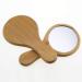 Handmade Small Portable Wood Makeup Mirror with Single Handle - 7.1x13.5cm - Buy Online on GoSupps.com
