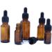 3 Pcs Empty Refillable Amber Glass Graduated Dropper Bottle Essential Oil Cosmetics Elite Fluid Container Jar Pot Holder with Glass Pipette Dropper (50ml/1.7oz) - Buy Online on GoSupps.com