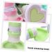 DRESSOOS 1pc Face Brush Facial Cosmetic Brush Face Exfoliator Brush Stainless Steel Mirror Purse Face Scruber Scrubber Face Cleansing Tool Deep Cleaning Sponge Brush Miss Fiber Wool 11x8cm Green - Buy Online on GoSupps.com