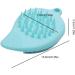 Silicone Face Scrubber Double Side Silicone Face Scrub Brush Manual Hair Scrubber Handheld Scrubber for Deep Cleaning Skin Lake Blue - Buy Online on GoSupps.com