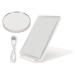 LED Mirror with Light Folding Mirror Compact Lighted Mirror Travel Mirror Adjustable Vanity Mirror with 10x Small Round Mirror Portable Rechargable Desk Makeup Mirror Set for Girls Gifts(White)
