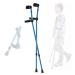 Ergonomic Forearm Crutches Height Adjustable Aluminum Crutches Blue Elbow Crutches Folding Walking Sticks Made in China Smooth Sailing