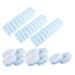 Kcvzitrds 40 Pieces Upgraded Toilet Brush Disposable Toilet Cleaning Refills Scrubber Heads Easy Installation