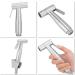 Stainless Steel Bidet Sprayer Set - 3 Piece Handheld Bidet Spray Shower & Hose Holder - Durable & Adjustable - Buy Online on GoSupps.com