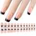 AJTUTUS/Box French Tip False s Press On False s Full Cover Stick On Ballerinas Artificial s