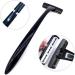 Zinueen Back Hair Remover - Foldable 45.5cm Razor Apparatus | Pain-Free DIY Shaving with 5 Double-Edged Refill Blades (Black) - Buy Online on GoSupps.com
