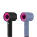 Silicone Hairdryer Case Compatible with HD01 HD03 Dyson Hairdryer Travel Hair Dryer Skin Protective Case Cover (Black Purple)