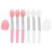 Minkissy Makeup Set 2 Sets Silicone Lip Lipstick Lip Gloss Wands Applicator Lip Masks Sticks Eyeshadow Makeup with Covers for Lips Oil Cosmetic Lip Balm Set