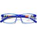 Fashionable Progressive Multifocus Reading Glasses for Medium & Older Adults | Anti-Blue Light | Blue Frame +2.00 - Buy Online on GoSupps.com