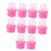 Lot de 10 Embouts de Dissolvants pour Vernis Ongles Taille Standard en Polypropyl ne Protections tanches R utilisables Accessoires Manucure pour Usage Domestique