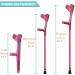 A Pair Foldable Forearm Crutches(Pink/Blue) Height Adjustable Crutches(93-115cm) Aluminum Lightweight Crutches Suitable Height 4'7 -6' (Color : Pink Size : Pair) Independence Blu Single - Buy Online on GoSupps.com