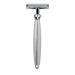 Edwin Jagger Bulbous Chrome 3 Piece DE Shaving Set - Silver Tip Brush (Chrome-Satin) | International Shipping Available - Buy Online on GoSupps.com