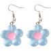 Shop Feyley Earrings | Colorful Resin Flower Dangle Earrings for Parties - Violet Charm Jewelry - Buy Online on GoSupps.com