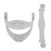 Mokernali 360 Adjustable cervical shaling gray cervical vertebrae traction device neck neck corrector for posture correction and relief of neck pain 16.5 x 13.5 x 17 cm