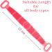 Silicone Back Scrubber Belt 80cm - Extra Long Double-Sided Bath Scrub Strap in Pink - Buy Online on GoSupps.com