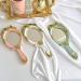 Bureau Cute Vintage Hand Mirrors Makeup Vanity Mirror Handheld Cosmetic Mirror with Handle for Gifts Pink - Buy Online on GoSupps.com