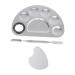 POPETPOP 3 Sets Palette Nail Art Display Board Peg Board Display Stand Make-up Color Mixing Plates Cosmetic Mixing Manicure Color Mixing Plates Stainless Steel Tool Make up