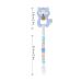 Sensory Chew Necklace & Teether Toy | Food Grade Silicone | Cute Baby Teething Toy with Pacifier Chain & Bibs | Toddler Friendly (Blue) - Buy Online on GoSupps.com