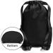 Waterproof Drawstring Gym Backpack Bag for Men & Women - Black Gym Sack Mini Travel Daypack - Buy Online on GoSupps.com
