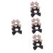 Beavorty 8 Pairs bow hairpin toddler bows hair bows for ribbon bowknot accessories baby girls bows hair pin bowknot female hairpin new year hair decoration fabric woman hair clip bow tie