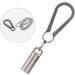 SW633 Micro Titanium Portable Pill Case Keychain | Waterproof Mini Pill Holder for Travel & Camping | Includes Titanium Clip & Stainless Steel Necklace - Buy Online on GoSupps.com
