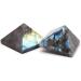 Natural Crystal Rough Natural Labradorite Quartz Stone Pyramid Crystals Polyhedron 40mm-45mm 1pc PEIQIYIN - Buy Online on GoSupps.com