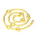 Baby Pacifier Strap Food Grade Silicone Material Adjustable Stretchy Pacifier Chain Safe for Diaper Changing (Yellow)