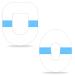 Adhesive Patches for G6 (20 pcs) and omnipod 5 (40 pcs) Waterproof Hypoallergenic Long Lasting Pack of 60pcs Blue
