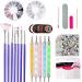 RIYAN Nail Art Tools Crystal Beads Bead Picker Dotted Pen Professional Manicure Brush Polishing Painting Pencil Uv Gel Nails