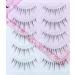 Buy Natural Look Fake Eyelashes - 5 Pairs Daily Strip Cross Lashes for Wedding & Everyday Makeup | Invisible Thin Band (6-12mm - Buy Online on GoSupps.com