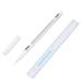 Microblading White Marker Pen Eyebrow Permanent Makeup Position Mark Tools with Ruler (2PCS) 2 Piece Set