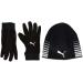 PUMA teamLIGA 21 Winter Gloves Gloves Puma Black ML Bundle with Reversible Beanie Hat
