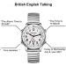 Hearkent Atomic British English-Speaking Watch for Blind & Visually Impaired - Unisex Expansion Silver - Buy Online on GoSupps.com